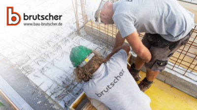 Brutscher Ausbildung Beton- und Stahlbetonbauer mit Logo